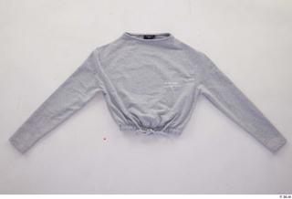 Rada Clothes  328 casual clothing grey cropped hoodie 0001.jpg